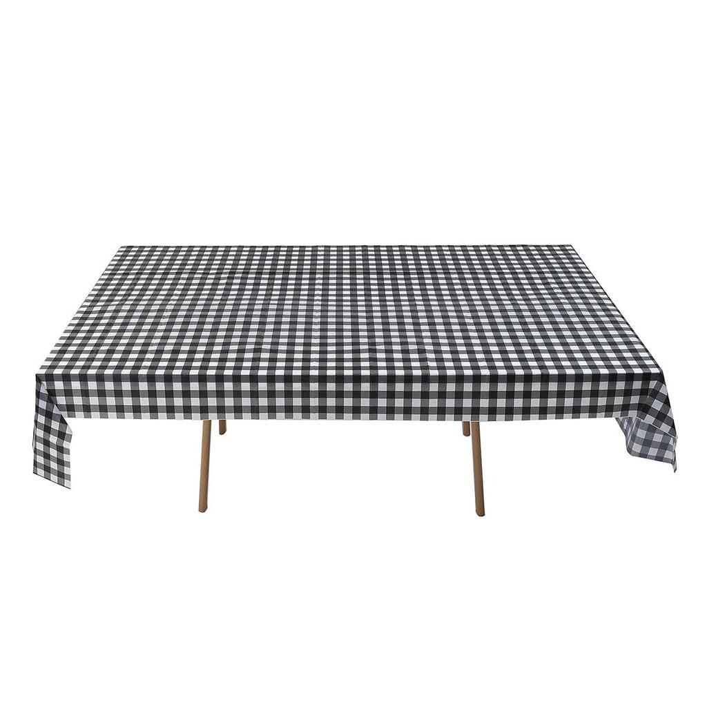 Festive Checkered Disposable Tablecloth for Christmas & Valentine's Day Parties