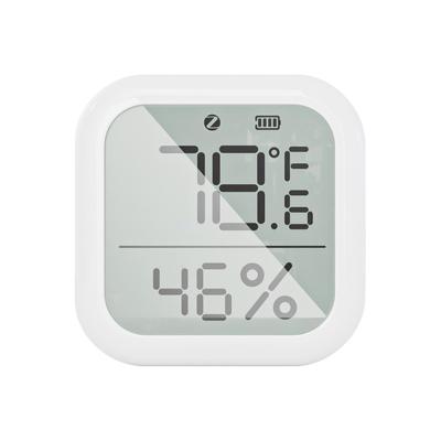 ZigBee Smart Hygrometer Thermometer Indoor Temperature and Humidity Sensor with App Control Large LCD Display