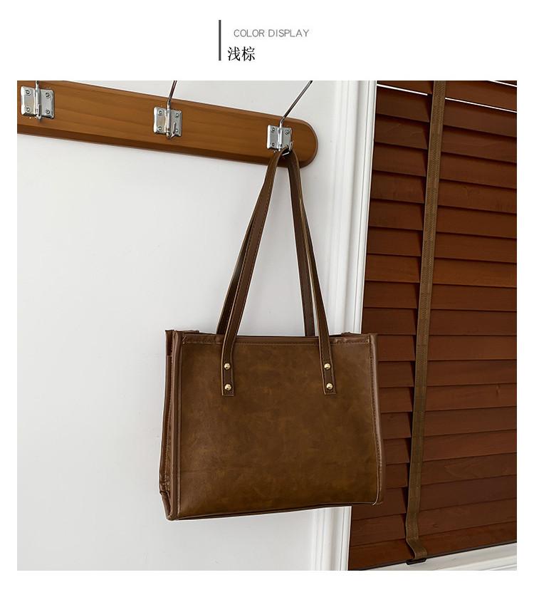 Large Capacity Black Tote Bag For Women Fashionable And Versatile Urban Style