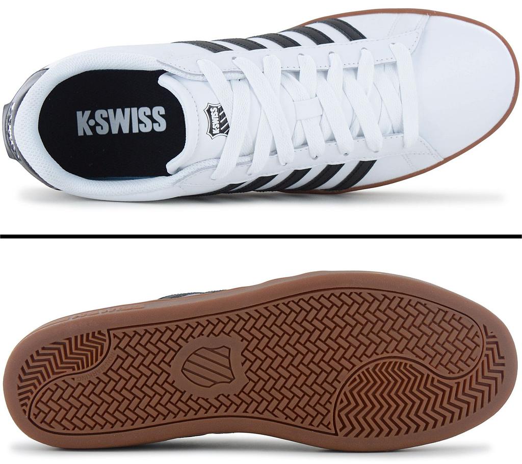 K-SWISS Court Tiebreak 2 II - Scarpe da Ginnastica da Uomo Scarpe Bianche 04413-168-M ORIGINALE