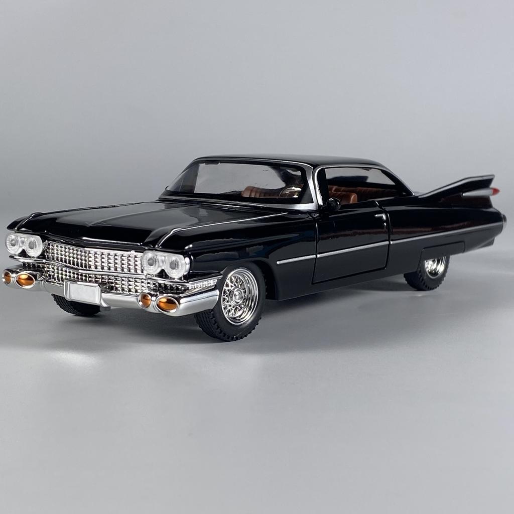 1:24 Cadillac Eldorado Biarritz 1959 Series 62 Alloy Diecast Metal Model Simulation Sound Light Birthday Present For Childrens