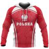 Polnische Flagge Emblem Harajuku Bedruckt Retro Mode Herren und Damen Sport Outdoor Freizeit Täglich Locker Bequem Hoodie