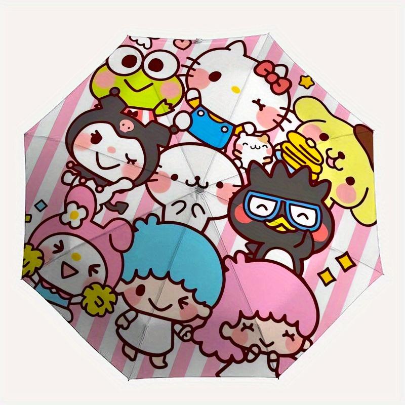 1pc Hello Kitty Friends Collection Umbrella with Plastic Handle,Suitable for All Seasons Home Travel Outdoor UmbrellaSanlio270