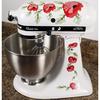 Red Poppy Flowers Watercolor Vinyl Decals for Kitchen Mixers Stickers