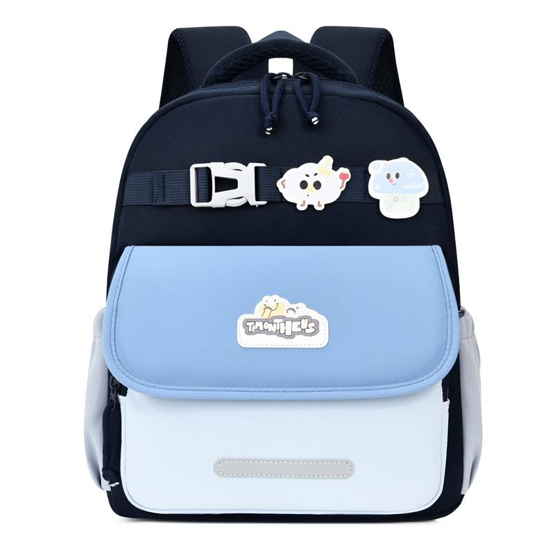 Рюкзак для детского сада, мультяшный, детский, с цветовым контрастом, ультралегкий синий