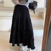 Corduroy Girly Style Long Slimming Cake Skirt - Autumn/Winter Collection
