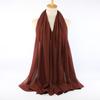 New Crinkle Cotton Scarf Head Hijab Wrap Solid Women Plain Shawls Foulard Femme Lady Headband Muslim Hijabs Store