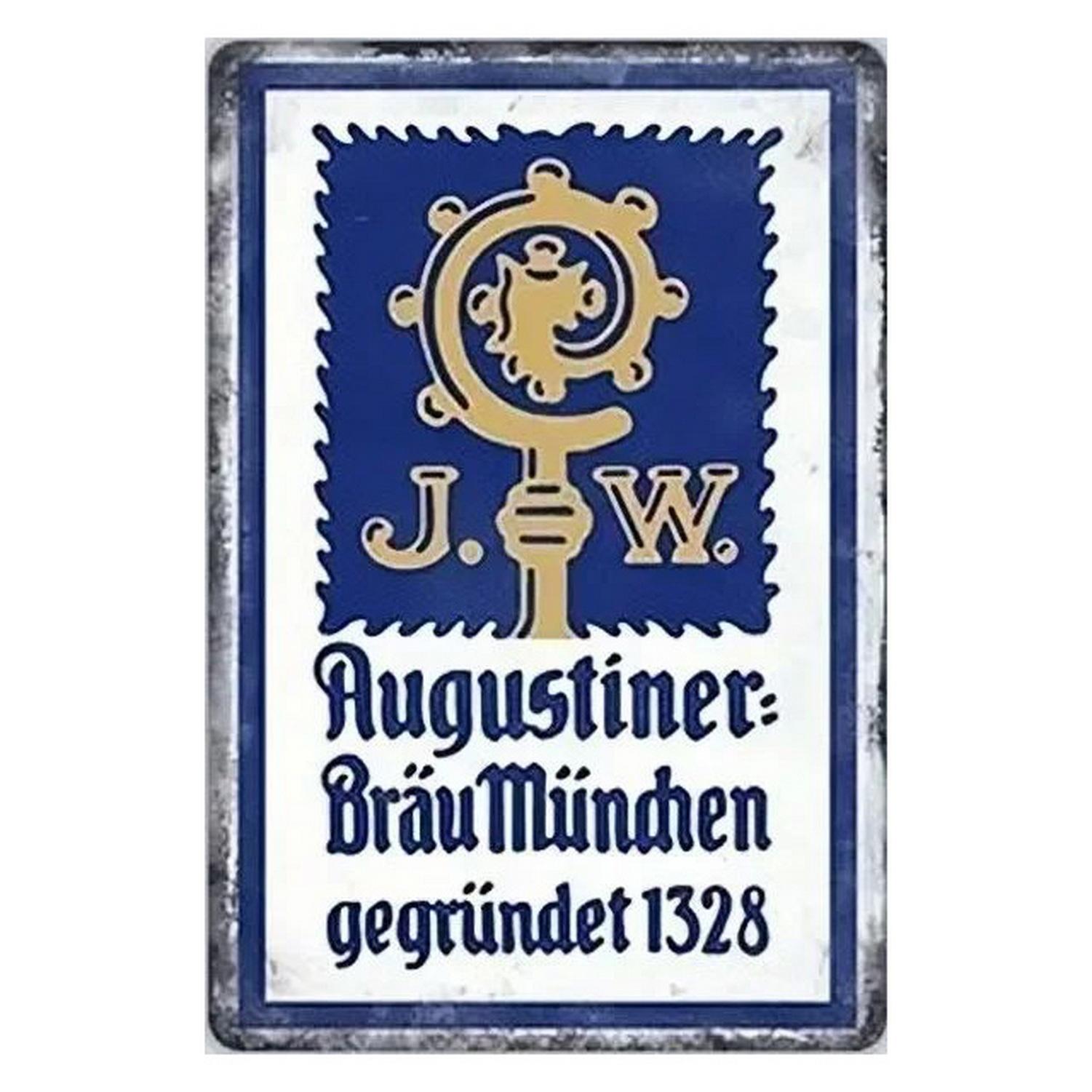 Metallblechschilder Zürich Paulaner Wanddekoration Plakette Vintage Kunst Poster Eisenmalerei für Man Cave Zuhause Café Garten Club Bar 20X30CM