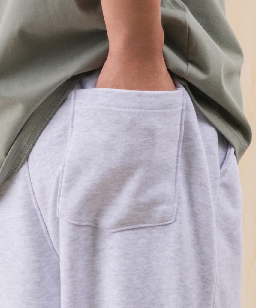Ellamo Wide One-Pleat Sweatpants [Melange]