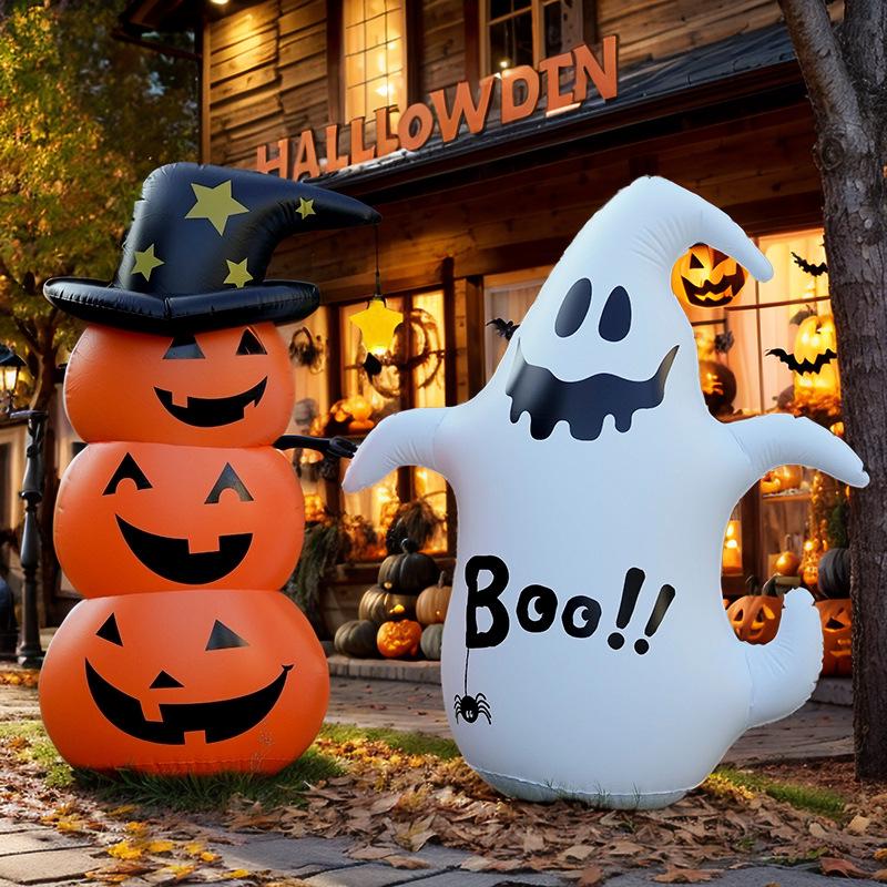 Halloween Haunted House Outdoor Inflatable Pumpkin Ghost Decoration Props