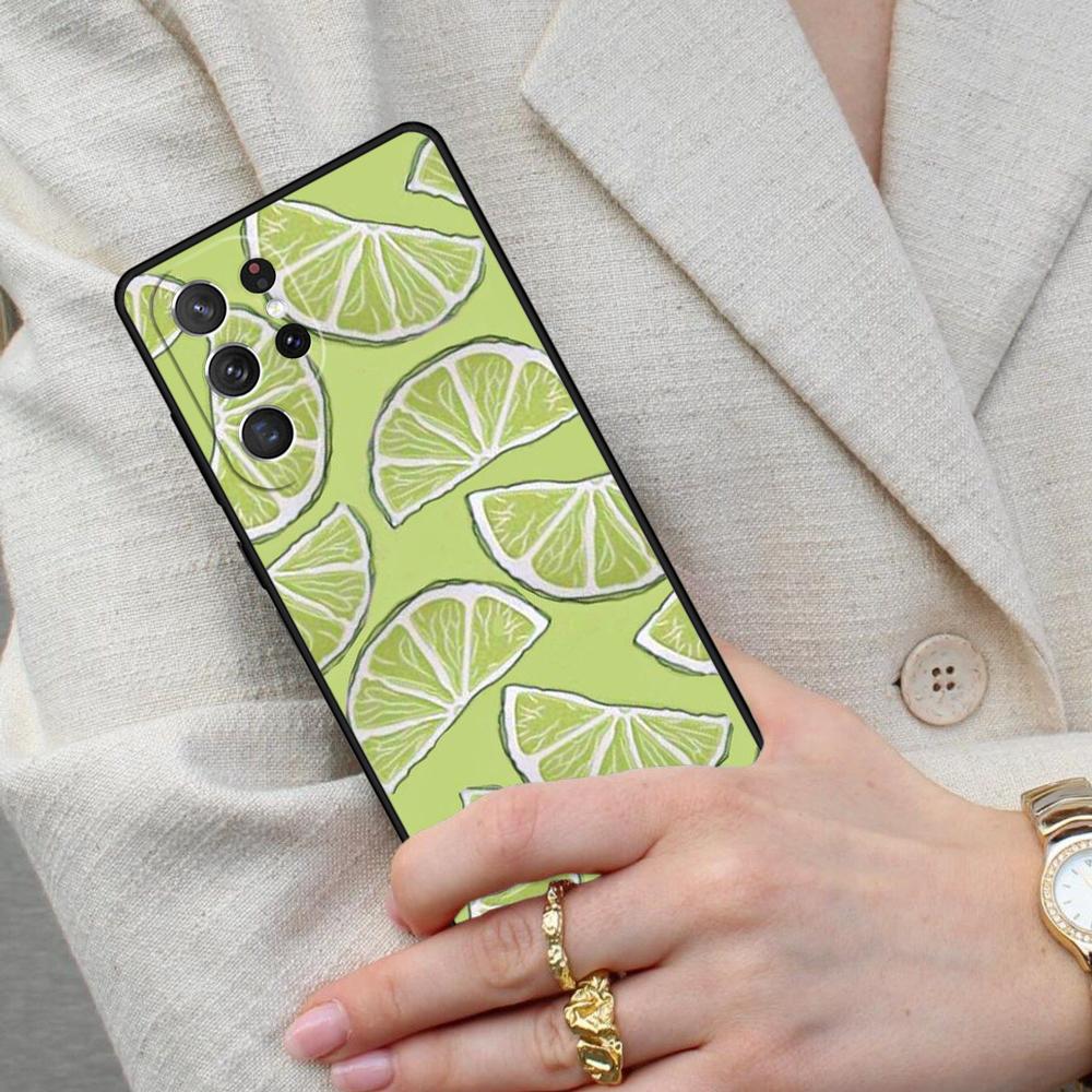 Summer Fruit Lemon Cell Phone Case for Samsung Galaxy S26 Ultra S25 S24 S23 S22 S21 S20 Note10 Cover