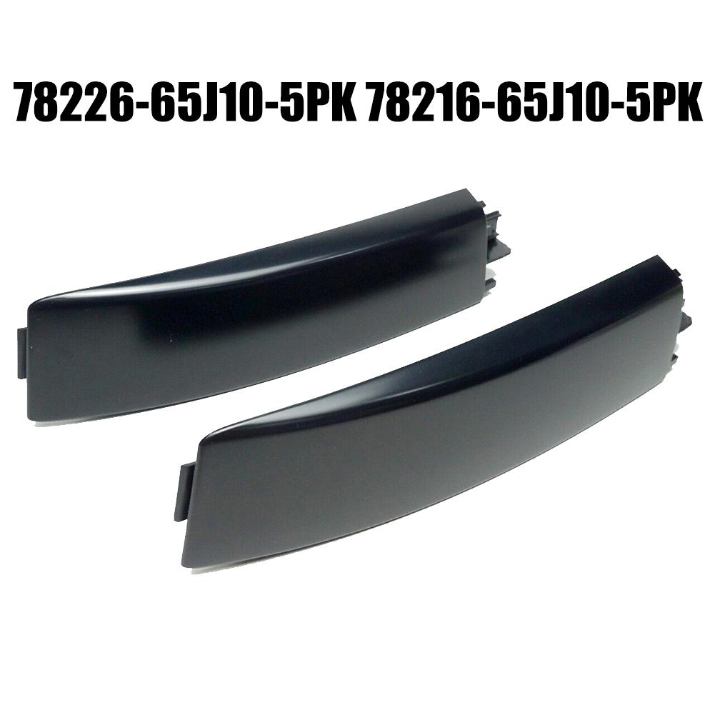 1 Pair Car Exterior Roof Rack Rail Rear End Cap L&R Side Rack Black Plastic Fit For Suzuki Grand Vitara 06-15 78226-65J10-5PK
