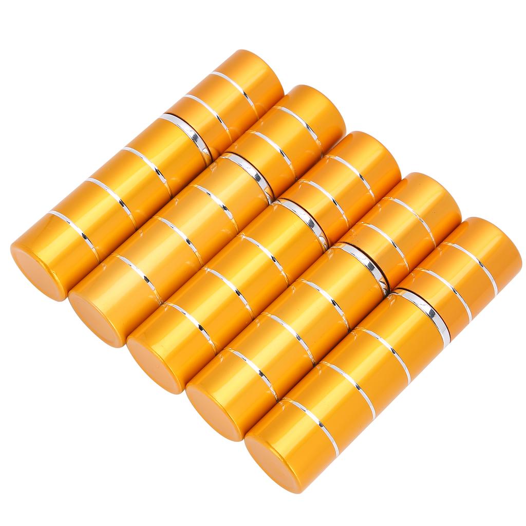 5pcs Perfume Bottle Refillable Liquid Empty Container Glass Portable Atomizer Holder 10ml