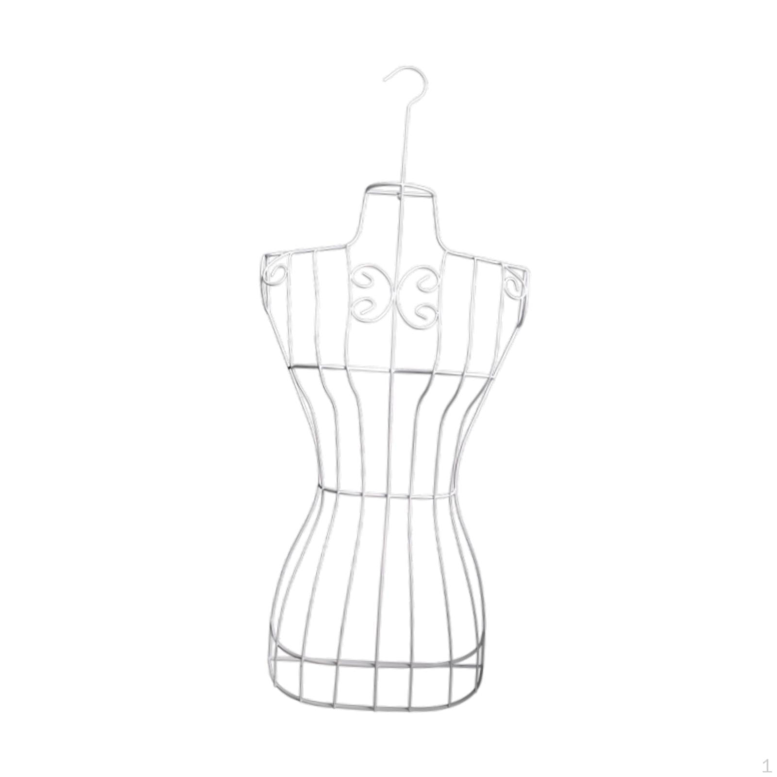 

Металлическая проволочная вешалка для одежды с манекеном для швейных цехов чёрный