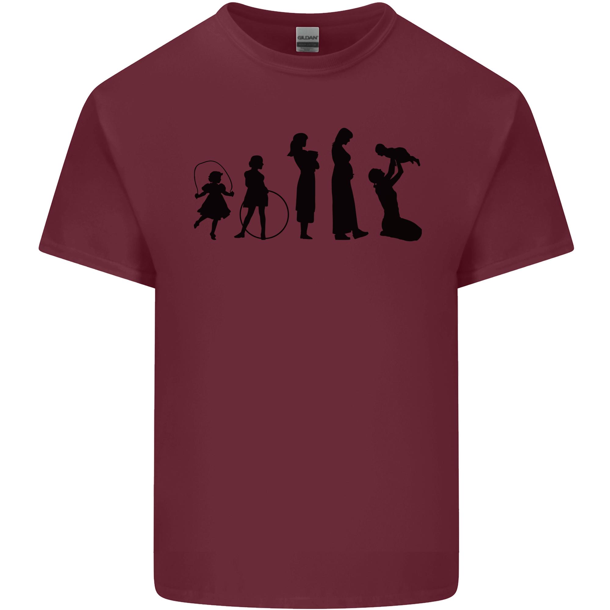 Funny Child to Mother Evolution Mothers Day Unisexs Light Cotton TShirt S