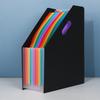 A4 Large Capacity Accordion Document Bag with Slanted Mouth for Student Paper Storage and Organization