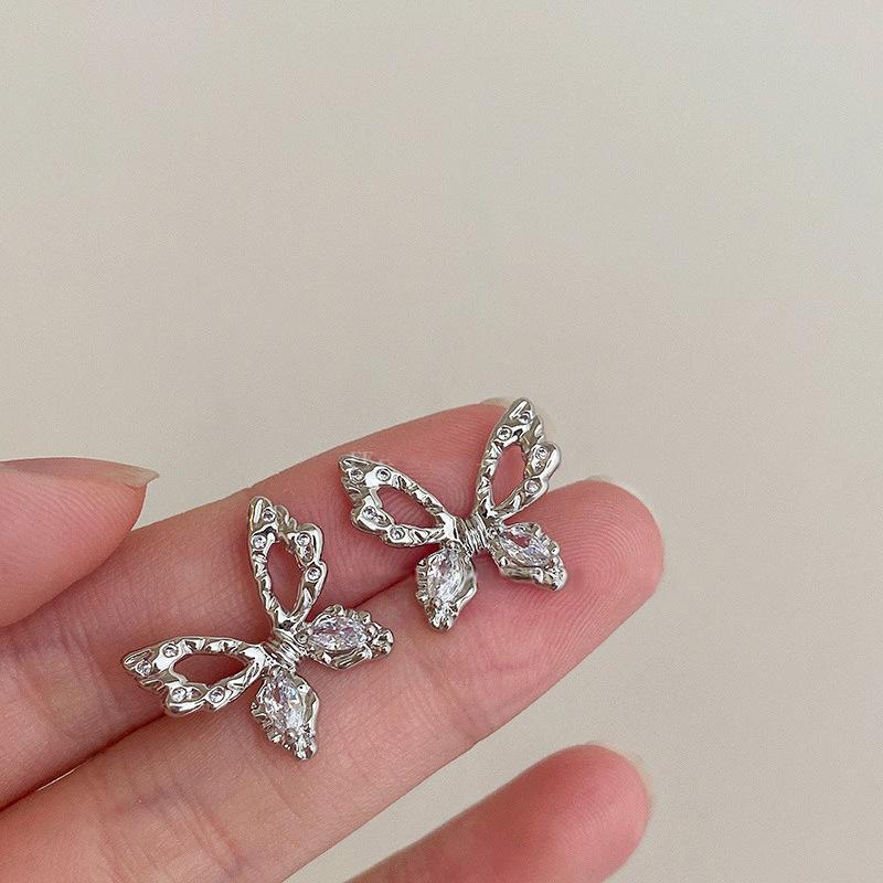 Cercei Ciucuri Floare Golă Acul de Argint Modă Personalitate Vânt Rece Cercei Lungi Temperament Cercei Avansați