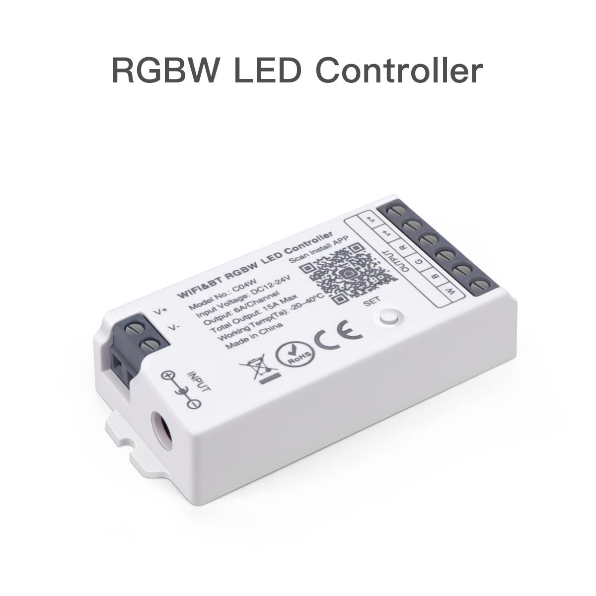 

Smart Home RGB Led Controller,For Tuya LED Strip Controller,Wifi Switch for DC12-24V CCT RGBW LED Tape Bluetooth Control Dimmer