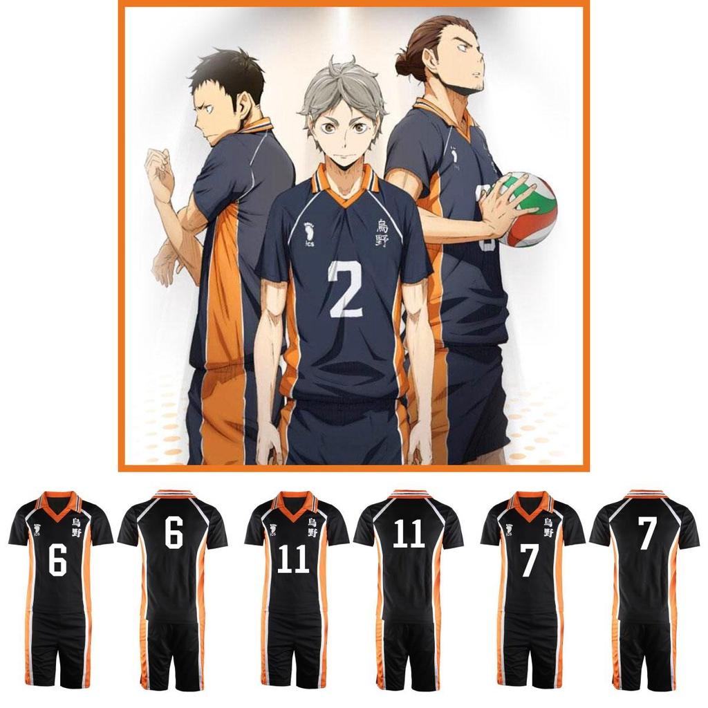Karasuno High Haikyuu School Uniform Sportswear Suit Jersey Costumes Cosplay