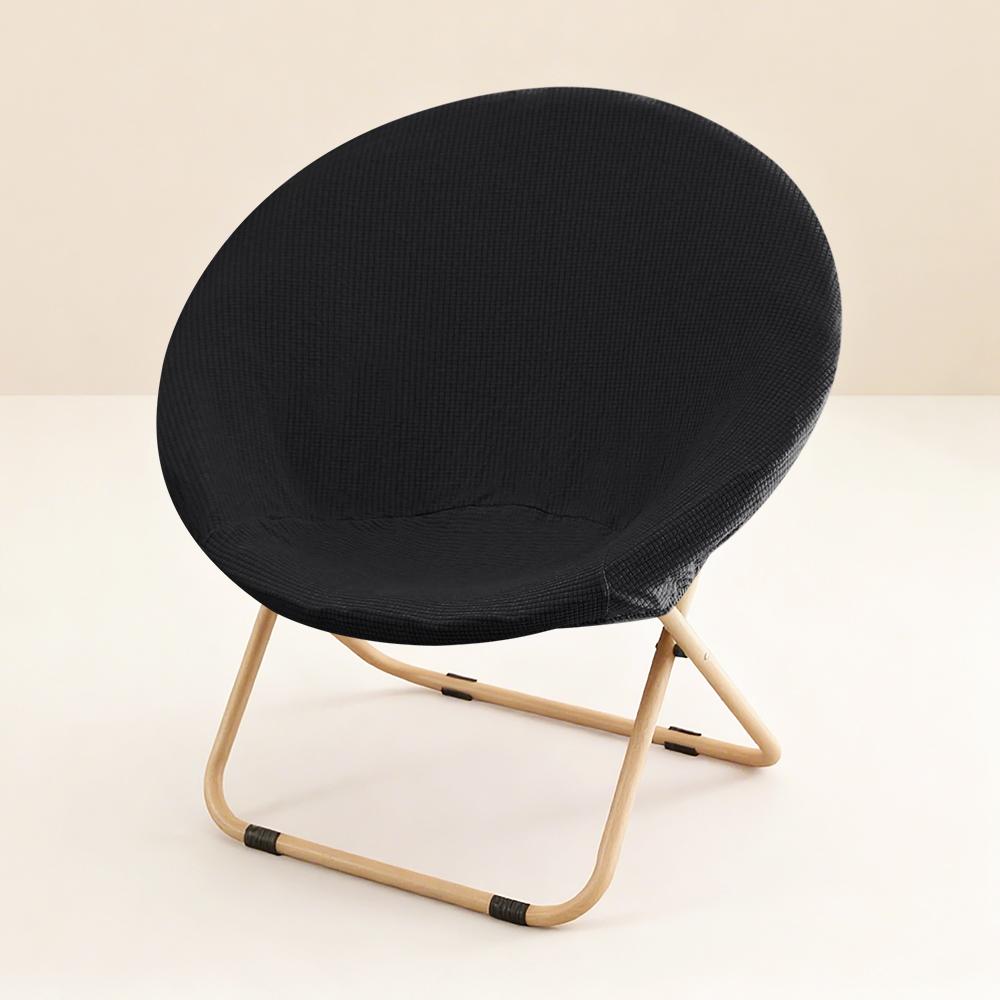 

Round Saucer Chair Slipcover Soft Stretchable Moon Chair Cover for Furniture Protection Outdoor Folding Camping Chair Protector 1PC