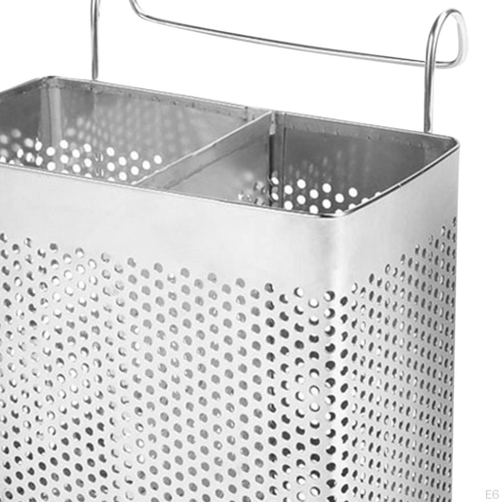 Chopstick Cage Kitchen Utensil Holder Durable Cutlery Storage Boxes Drying Rack for Bathroom