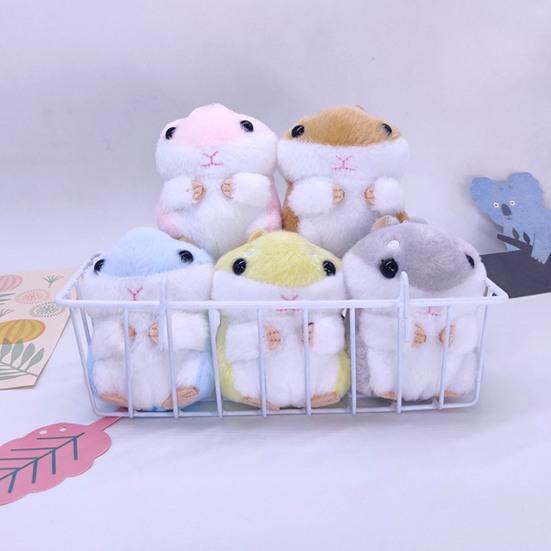 Niedlicher Hamster-Plüsch-Schlüsselanhänger, gefüllte Puppe, Anhänger, Design, Halter, Tasche