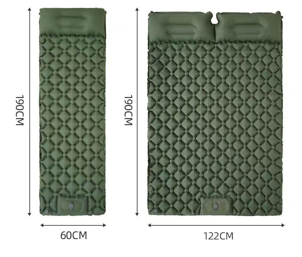 New Model Automatic Outdoor Camping Air Mattress with Built-in Foot Pump – Moisture-Proof and Portable