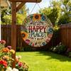 Welcome to Happy Place Don't Ruin It Wall Signs Welcome Sign for Front Door Wooden Wall Signs for Office Home Decors