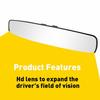 SUV PANORAMIC Rear View Mirror 17'' For Convex Angle Car Wide Truck