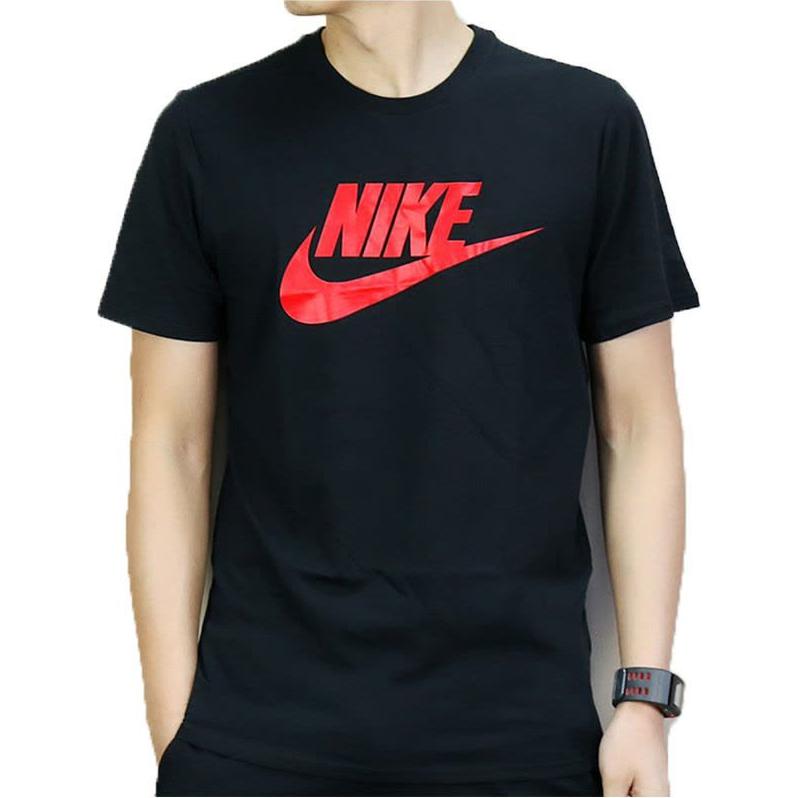 Nike American Vintage Crew Neck Logo Print Short Sleeve T-Shirt Men T-Shirts Black 696708-013