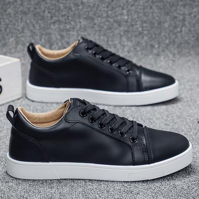 Men's Shoes Luxury Leather Casual Shoes Sneakers Youth Student Skateboard Shoe Business Leather Shoes for Men Tenis 2025