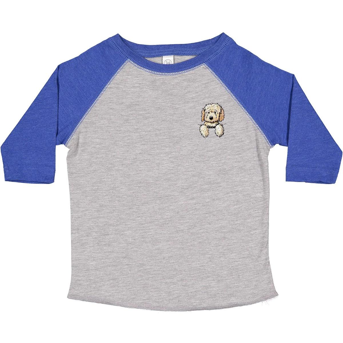 Inktastic Pocket Goldendoodle Toddler kids boys T-Shirt - KiniArt Doodle Dog Labradoodle 130