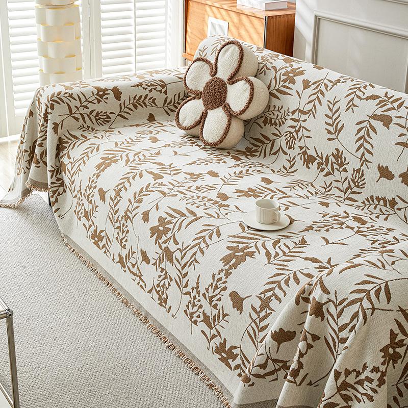 French Style Luxury Vintage Sofa Cover All Season Cat Scratch Proof Universal Slipcover Blanket