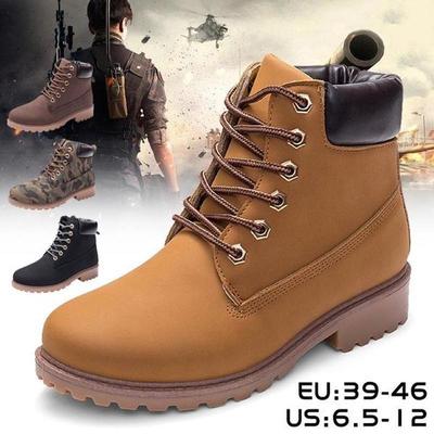 Fashion Men Plus Size Wysokie buty oprzyrządowania Casual Martin Buty Męskie buty Klasyczne rabarbarowe buty