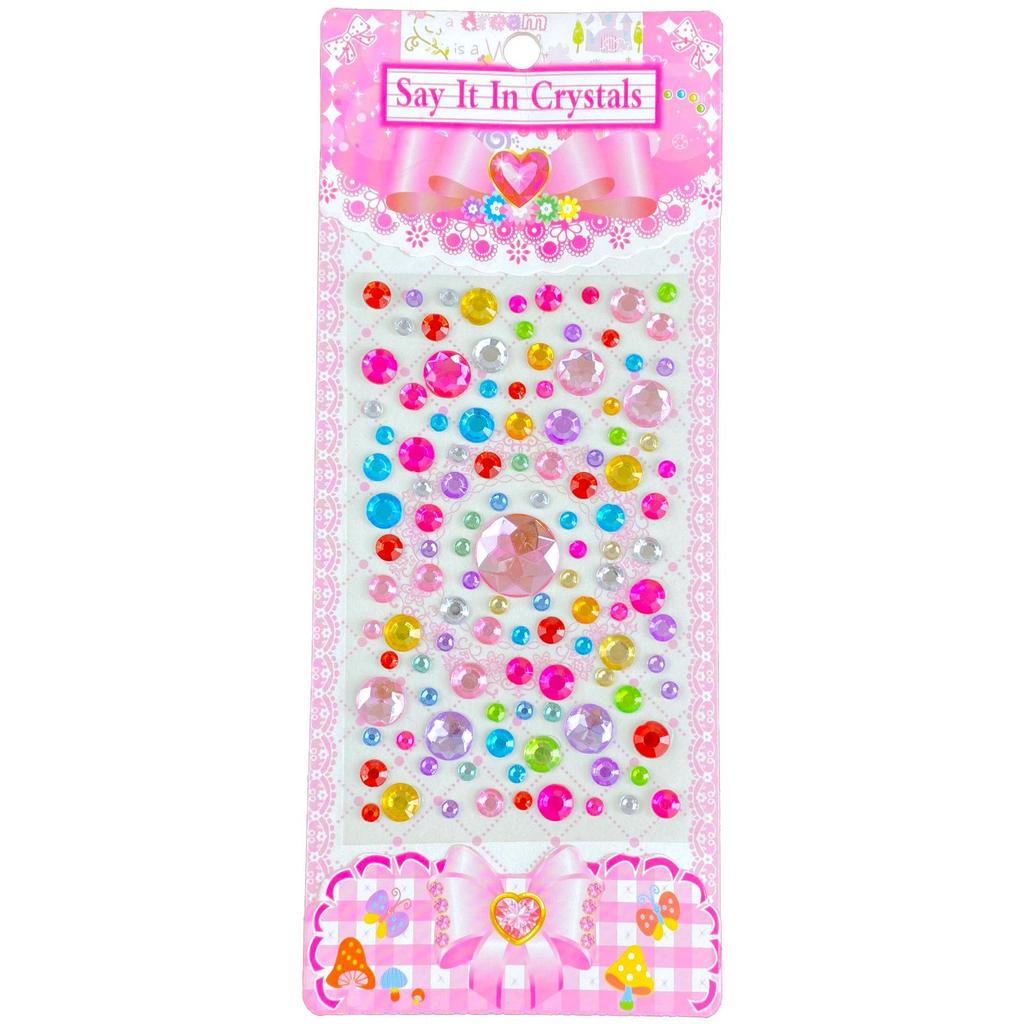 Children's 3D Princess Cartoon Diamond Gem Stickers - Cute Acrylic Crystal Toys