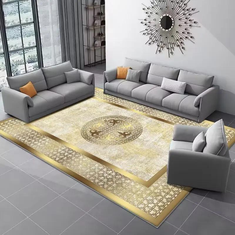 Luxury Carpets for Living Room Marble Decoration Home Rugs Hall Sofa Side Soft Floor Mat Room Decor Doorway Hallway Large Carpet