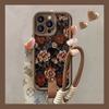 Retro flower for iphone17pro mobile phone case Apple 15 anti-drop 14 hand rope 13promax new 16x