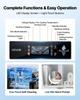 Commercial Ice Cream Machine, 20-28L/H Yield, 2200W 3-Flavor Countertop Soft Serve Ice Cream Maker with 2 X 6L Hoppers & Built-In Puffing Pump,