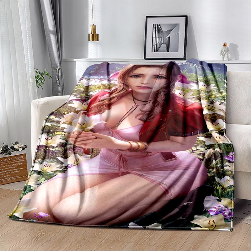 29 Style New Sephiroth Final Fantasy Games Cloud Tifa Aerith Blanket,Soft Throw Blanket for Home Bedroom Bed Sofa Cover Kids