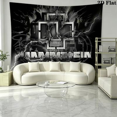 German-language Band Wall Tapestry Aesthetic Wall Hanging Printed Fabric Blanket Decorative Tapestries for Bedroom Living Room Home Decor