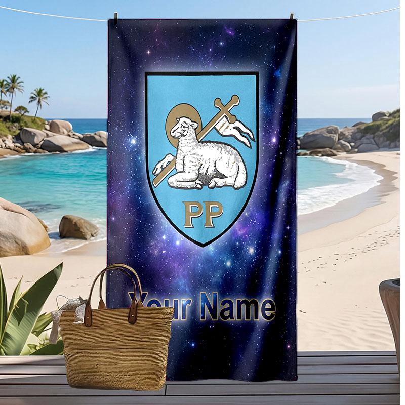 Preston North End Personalisiertes Bedrucktes Strandtuch Fußballlogo Unterstützung Benutzerdefinierter Name Text Saugfähiges Handtuch für Sport Reisen Besonderes Geschenk