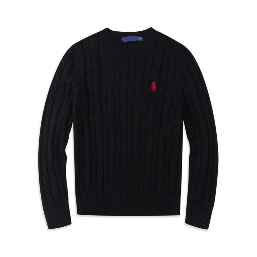RogueWave Autumn and Winter Comfortable High-end Fashion Brand Embroidery Business Casual Versatile Warm Long Sleeved Top