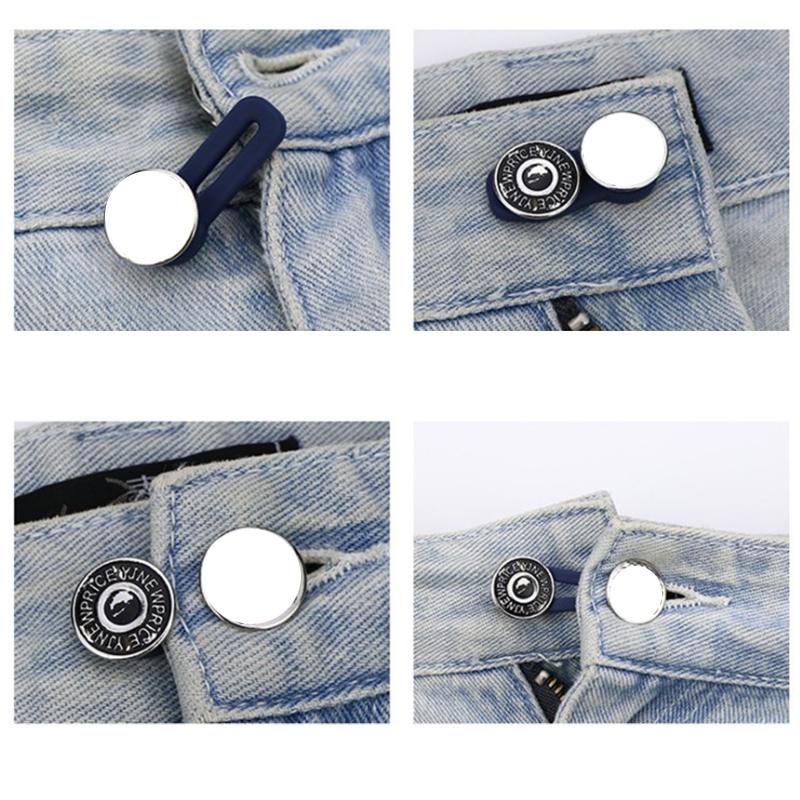 1Pcs Clothing Jeans Pant Adjustable Waistline Increase Waist Fastener Extended Button