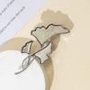 Alloy Shell Leaf Shape Brooch Pendant With Two Way Function For Fashion Accessories