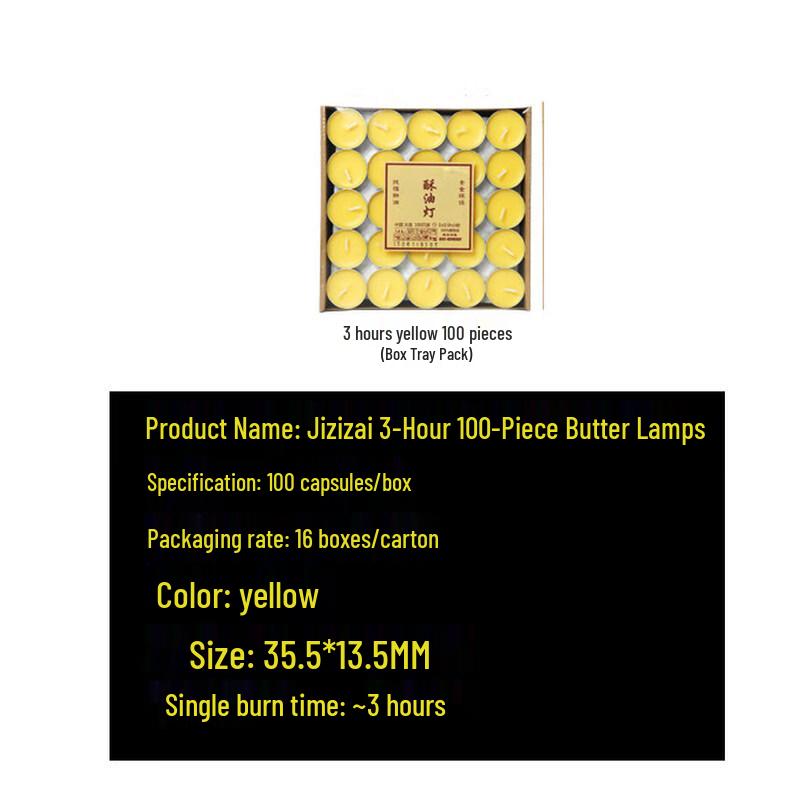 LIEI 8-Hour Smokeless Butter Lamps (100 Count)