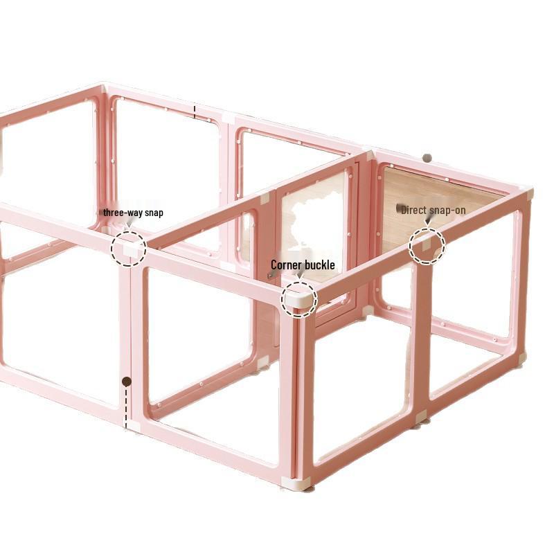 Clear Acrylic Indoor Dog Fence & House for Small Breeds