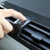 1pcs ABS Car Interior Center Console Air Conditioning Vent Cover Trim for Land Rover Defender 110 2020 (Carbon Fiber Style)