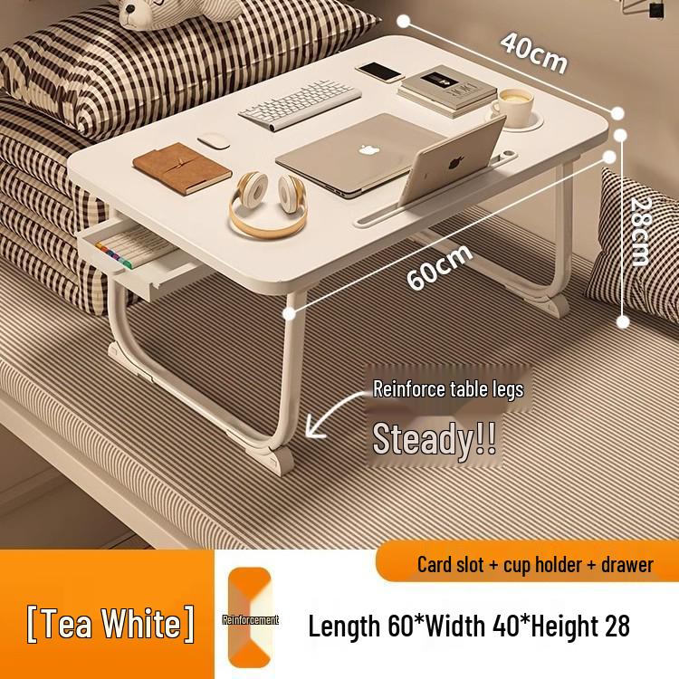 Foldable Bedside Laptop Table for Dormitory or Bay Window