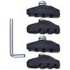 Bike Brake Pads Bike Brake Pads Replacement V Braking Blocks Components With Wrench For Kids Adults Men Exercise Commuting