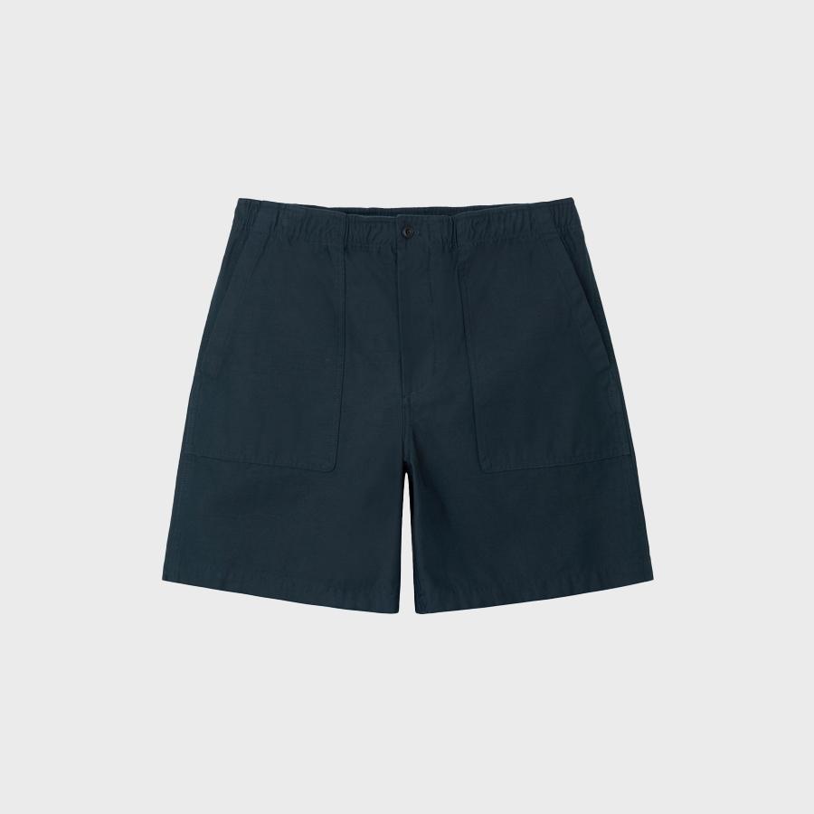 REGARDS Cotton Fatigue Shorts - Navy